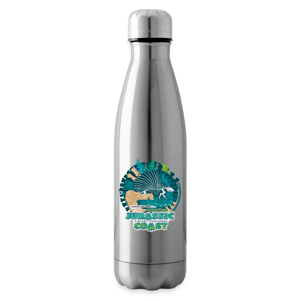 Jurassic Coast - Insulated Water Bottle - silver