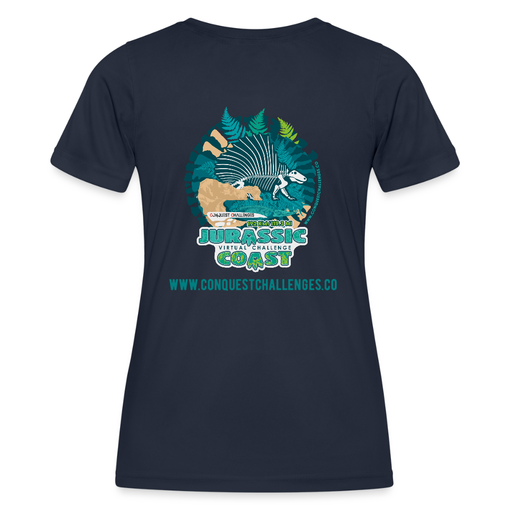 Jurassic Coast - Women's Functional T-Shirt - navy