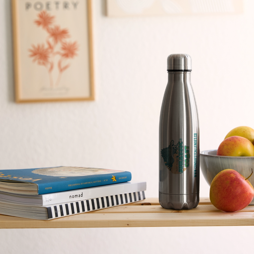 Jurassic Coast - Insulated Water Bottle - silver