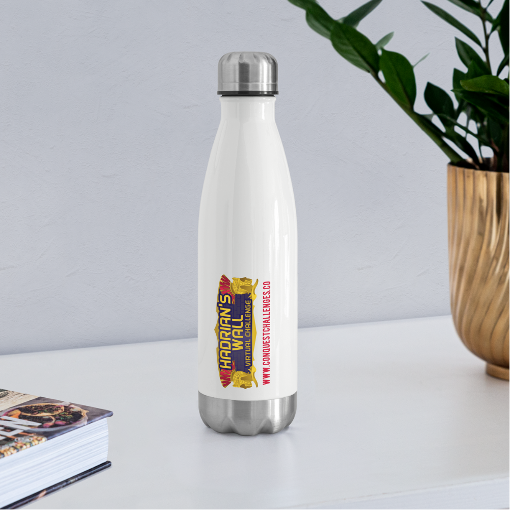 Hadrian's Wall - Insulated Water Bottle - white