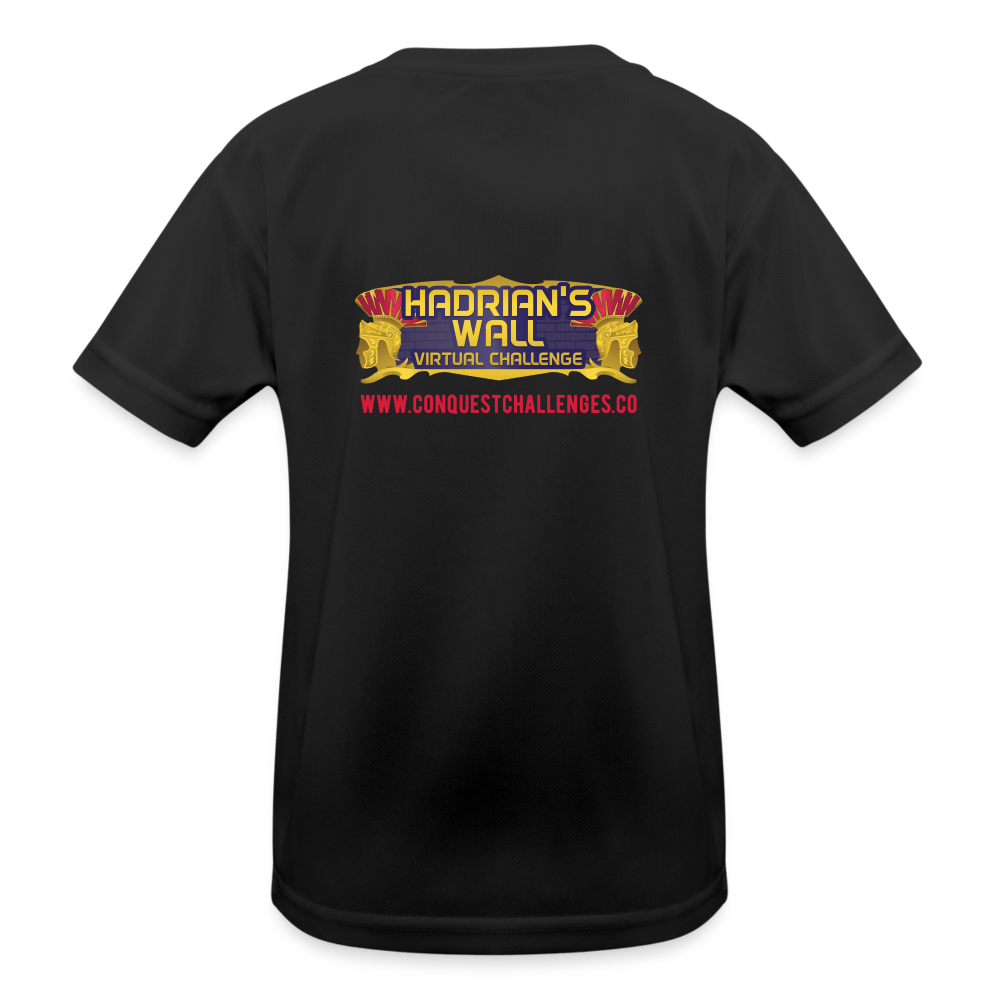 Hadrian's Wall - Kid's Functional T-Shirt - black