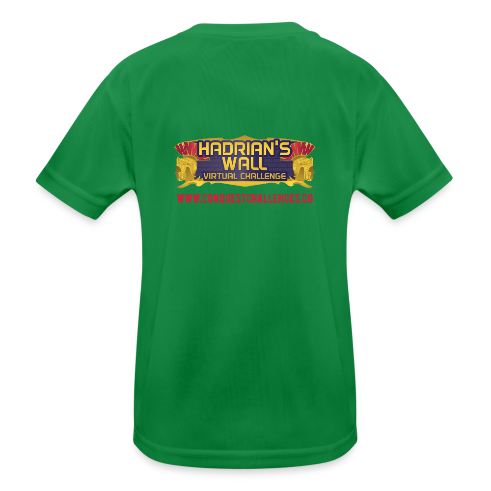 Hadrian's Wall - Kid's Functional T-Shirt - kelly green