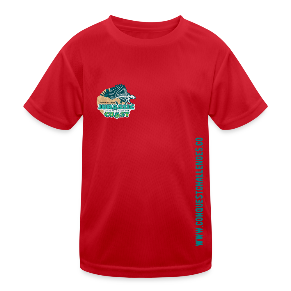 Jurassic Coast - Kid's Functional T-Shirt - red