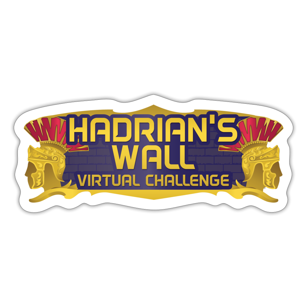 Hadrian's Wall Sticker - white matte