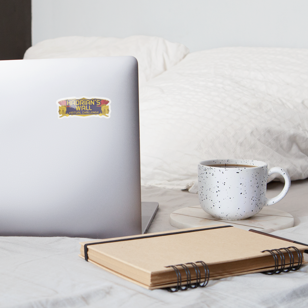 Hadrian's Wall Sticker - white glossy
