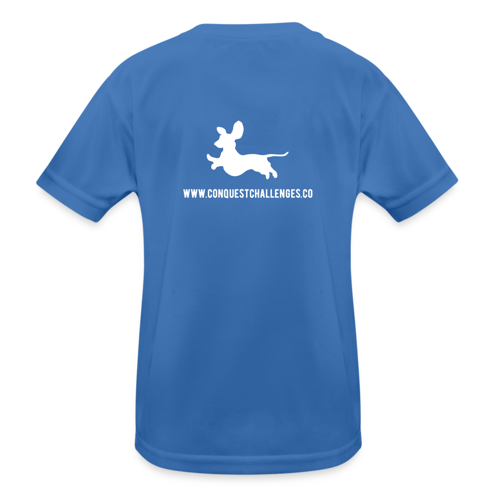 Dachsund Running Club - Kid's Functional T-Shirt - royal blue