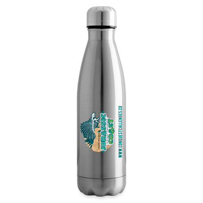 Jurassic Coast - Insulated Water Bottle - silver