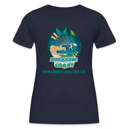Jurassic Coast - Women's Functional T-Shirt - navy