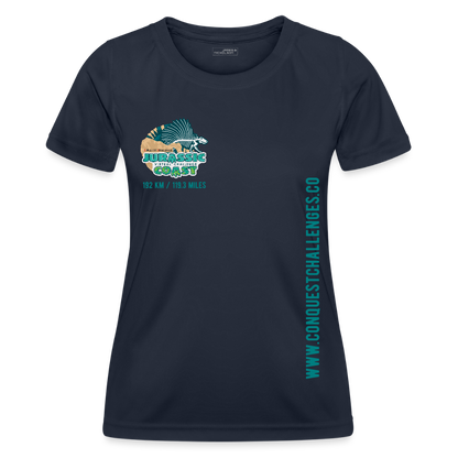 Jurassic Coast - Women's Functional T-Shirt - navy