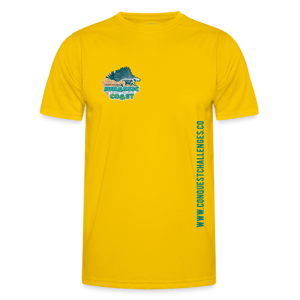 Jurassic Coast - Men's Functional T-Shirt - egg yellow