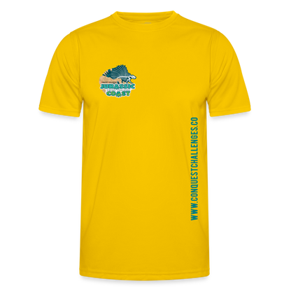 Jurassic Coast - Men's Functional T-Shirt - egg yellow