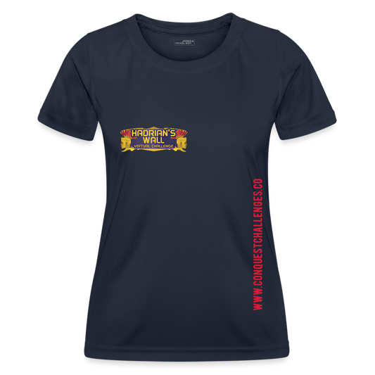 Hadrian's Wall - Women's Functional T-Shirt - navy