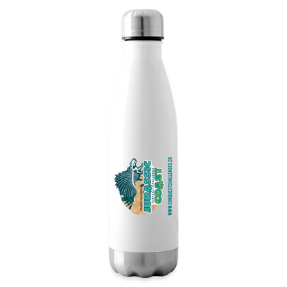 Jurassic Coast - Insulated Water Bottle - white