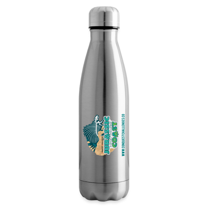 Jurassic Coast - Insulated Water Bottle - silver