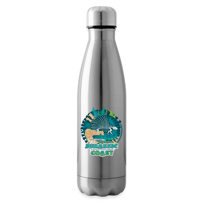 Jurassic Coast - Insulated Water Bottle - silver