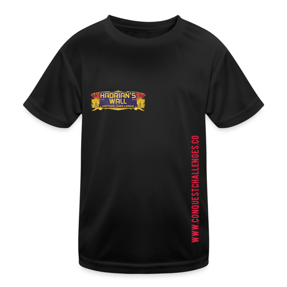 Hadrian's Wall - Kid's Functional T-Shirt - black