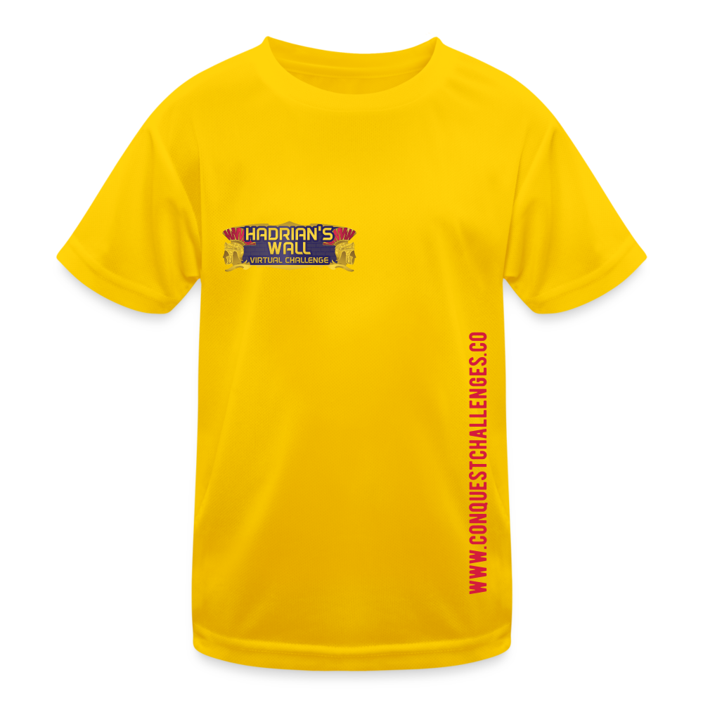 Hadrian's Wall - Kid's Functional T-Shirt - egg yellow