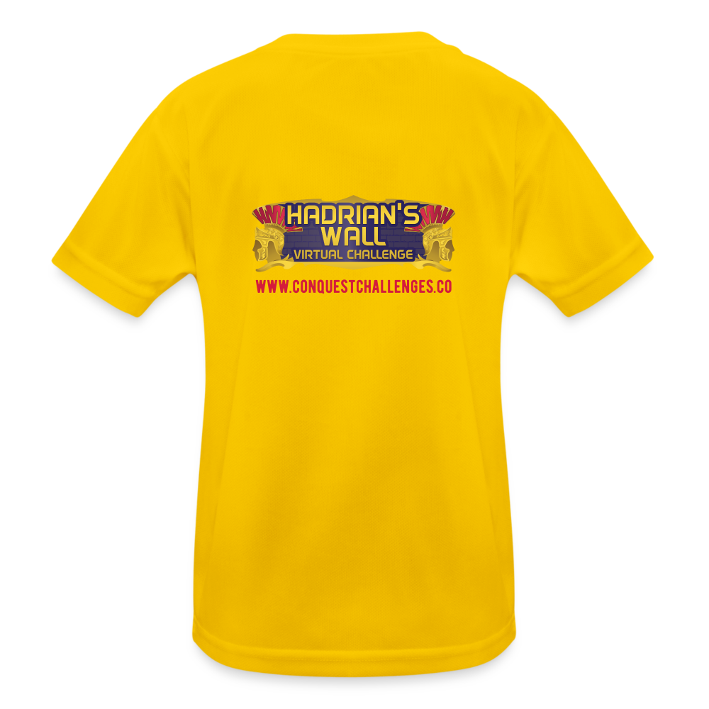 Hadrian's Wall - Kid's Functional T-Shirt - egg yellow