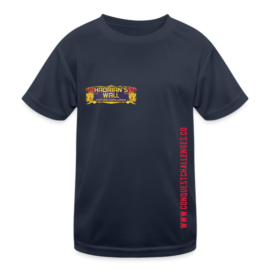 Hadrian's Wall - Kid's Functional T-Shirt - navy