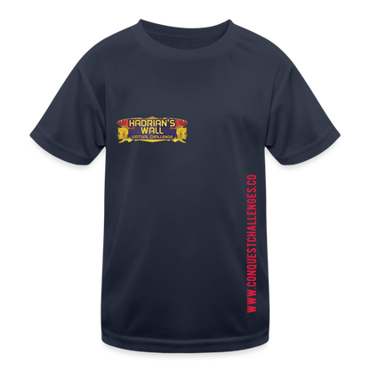 Hadrian's Wall - Kid's Functional T-Shirt - navy