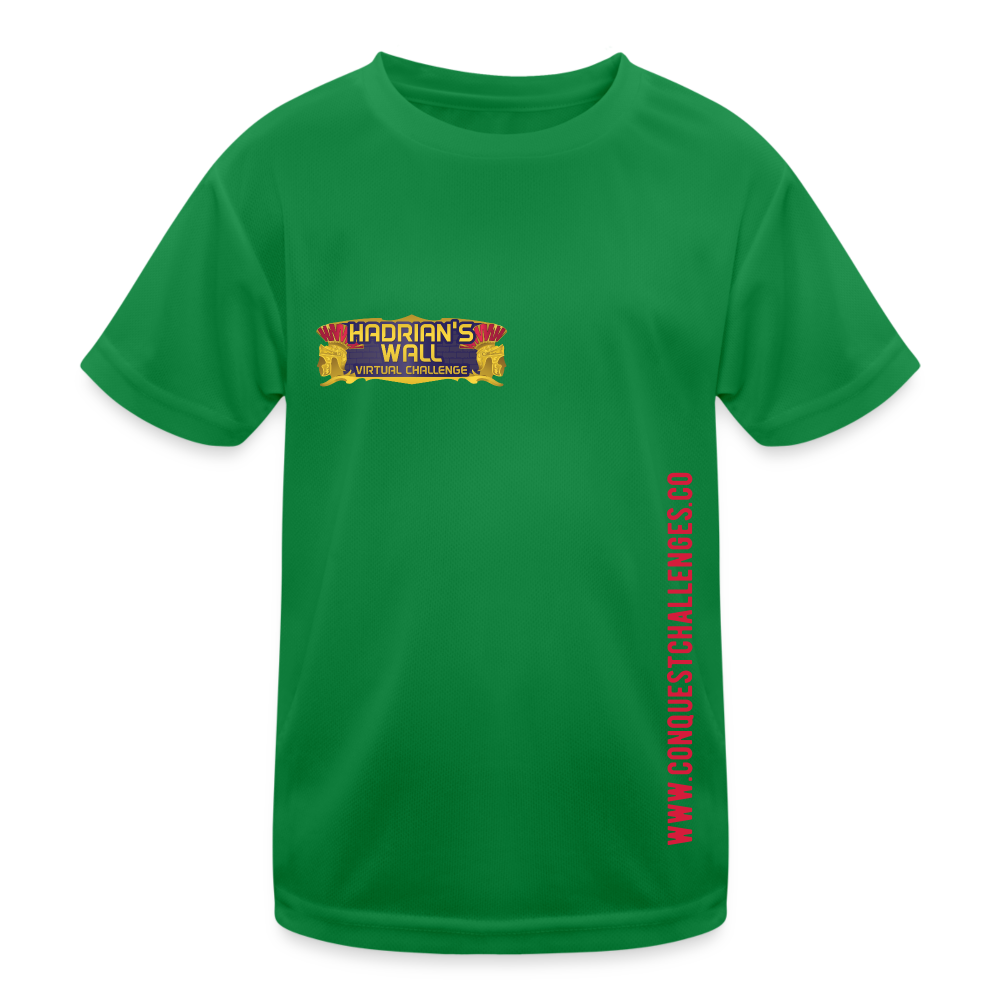 Hadrian's Wall - Kid's Functional T-Shirt - kelly green