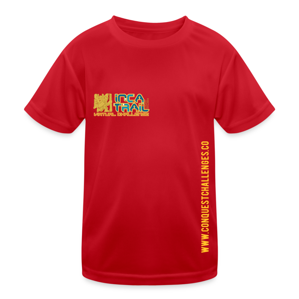 Inca Trail - Kid's Functional T-Shirt - red