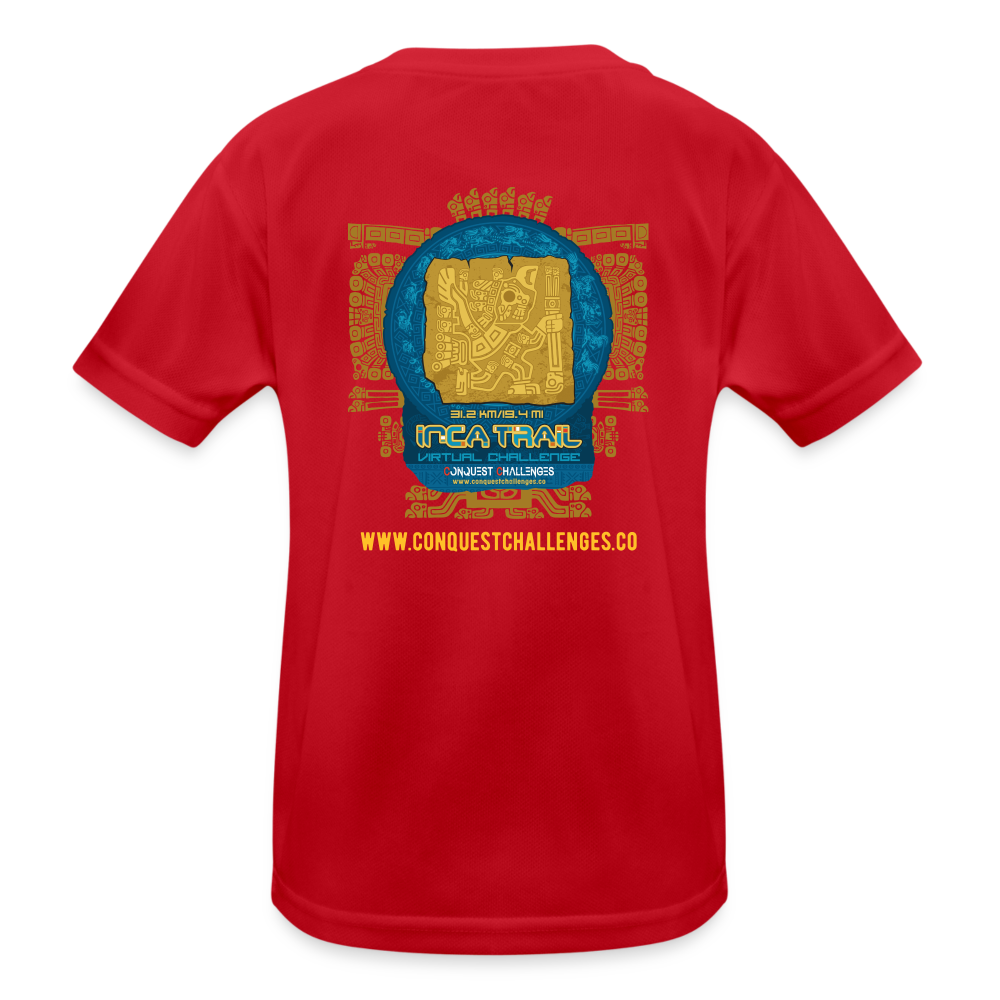 Inca Trail - Kid's Functional T-Shirt - red