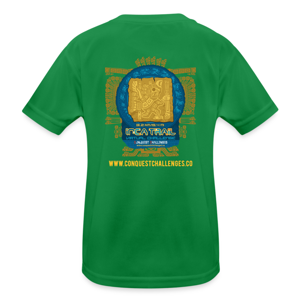 Inca Trail - Kid's Functional T-Shirt - kelly green