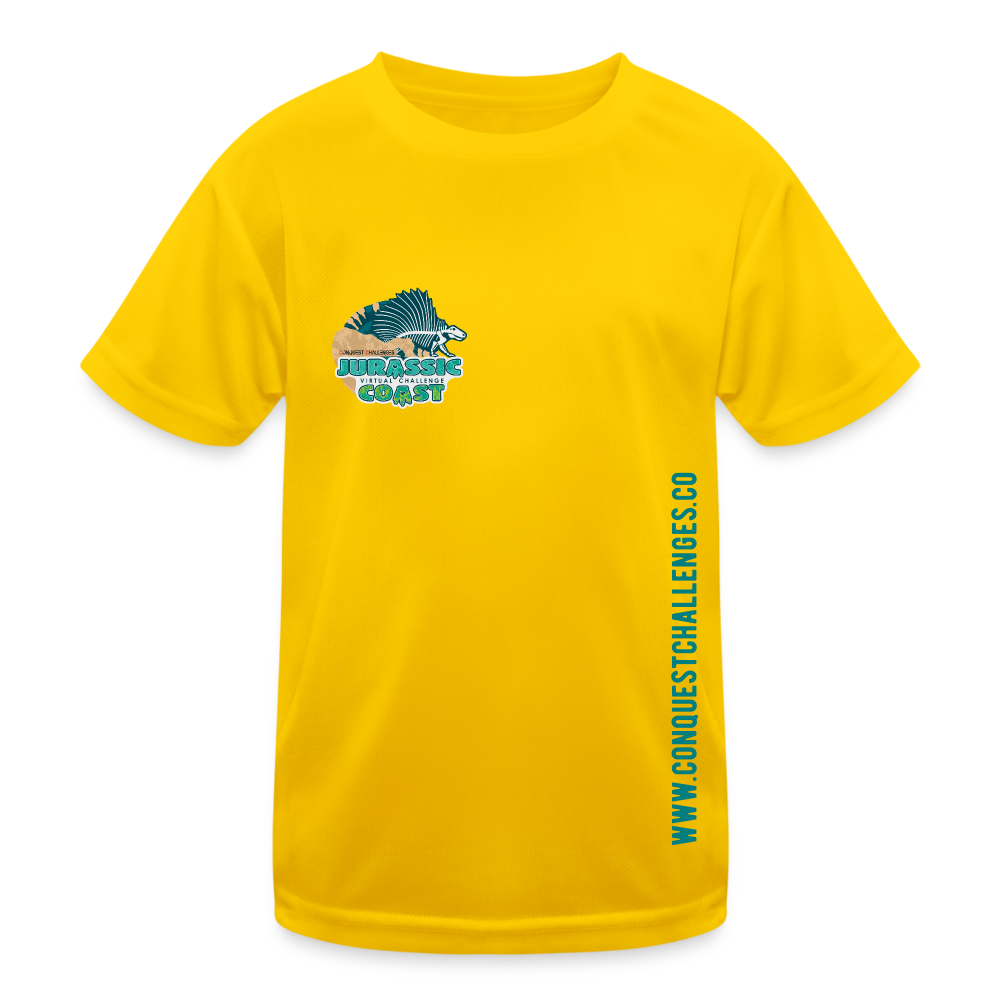 Jurassic Coast - Kid's Functional T-Shirt - egg yellow