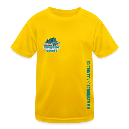 Jurassic Coast - Kid's Functional T-Shirt - egg yellow