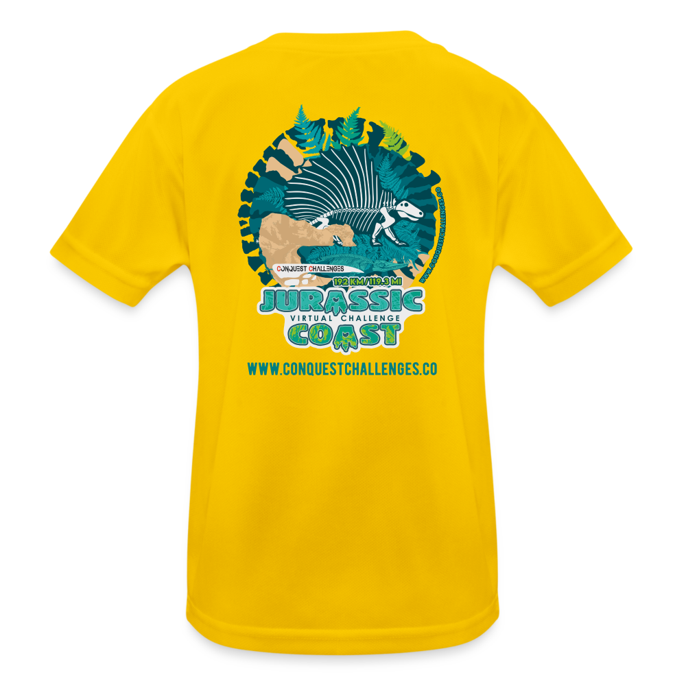 Jurassic Coast - Kid's Functional T-Shirt - egg yellow