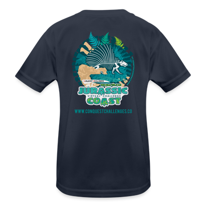 Jurassic Coast - Kid's Functional T-Shirt - navy