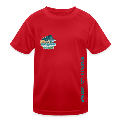 Jurassic Coast - Kid's Functional T-Shirt - red