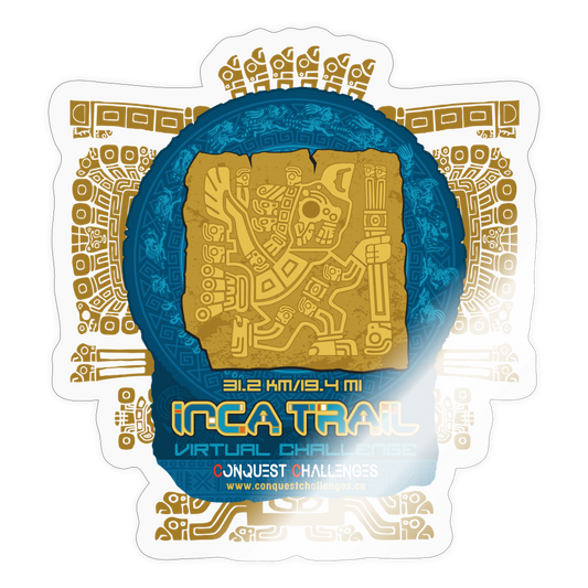 Inca Trail Sticker - transparent glossy