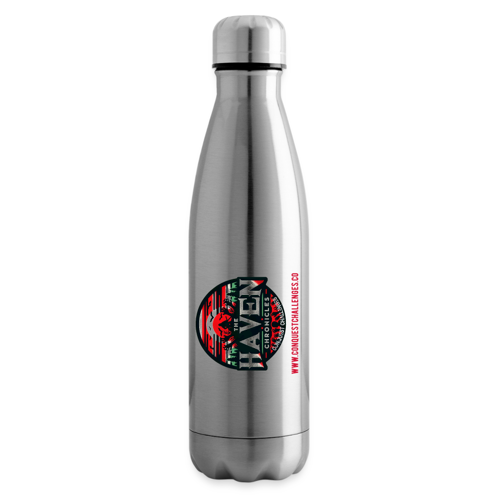 Haven Chronicles Dark - Insulated Water Bottle - silver