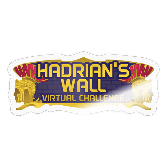Hadrian's Wall Sticker - transparent glossy