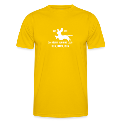 Dachsund Running Club - Men's Functional T-Shirt - egg yellow