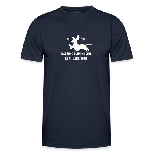 Dachsund Running Club - Men's Functional T-Shirt - navy