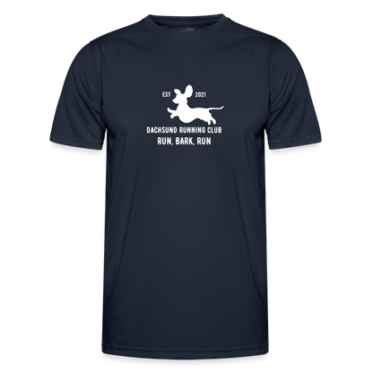 Dachsund Running Club - Men's Functional T-Shirt - navy