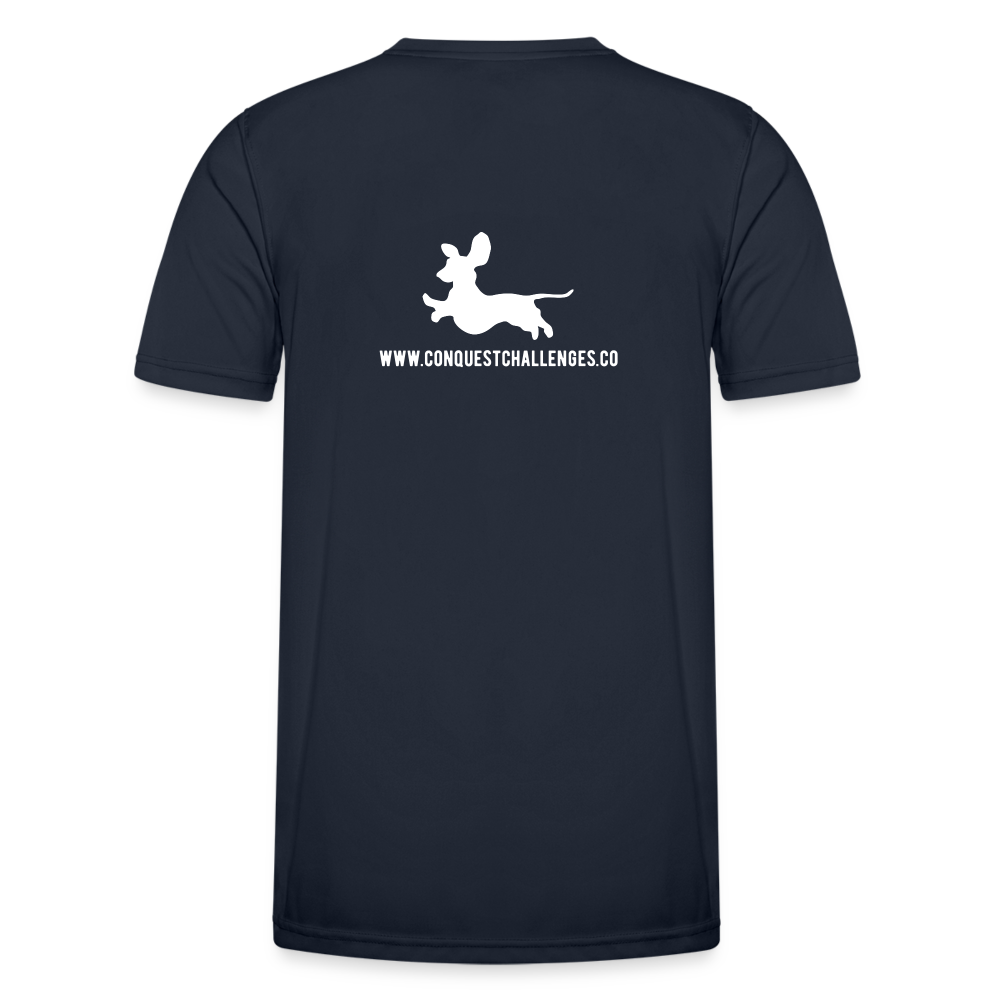 Dachsund Running Club - Men's Functional T-Shirt - navy