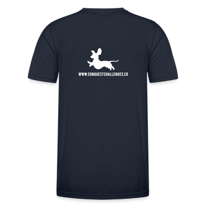 Dachsund Running Club - Men's Functional T-Shirt - navy