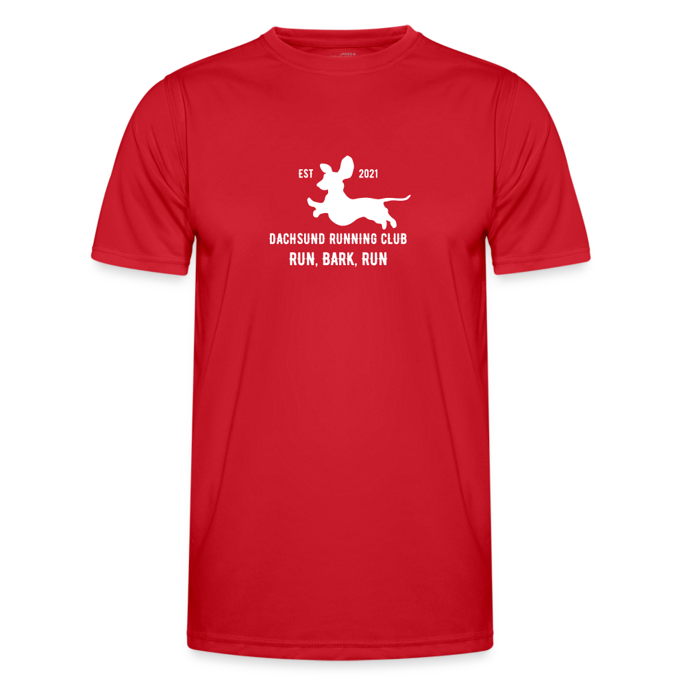 Dachsund Running Club - Men's Functional T-Shirt - red