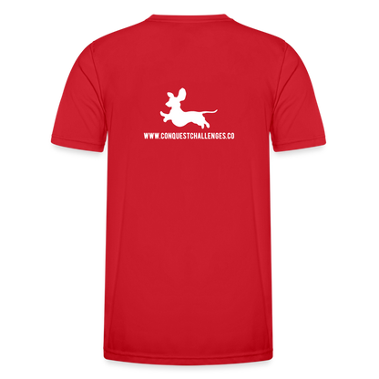 Dachsund Running Club - Men's Functional T-Shirt - red