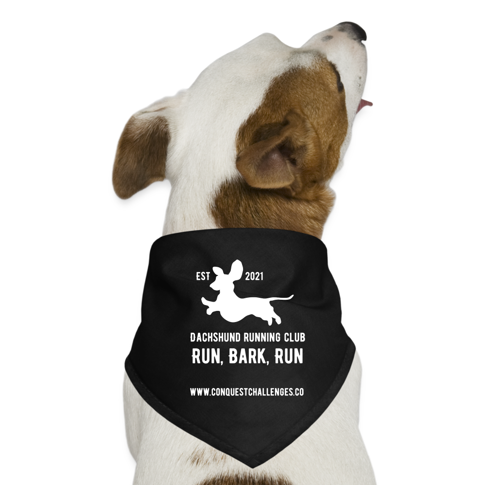 Dachshund Running Club - Dog Bandana - black